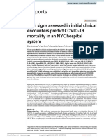 Vital Signs Assessed in Initial Clinical Predict COVID-19 Mortality in NEWYORK
