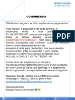 Comunicado Pagamento