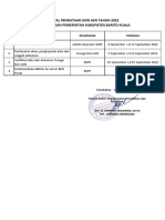 Jadwal Pendataan Non Asn