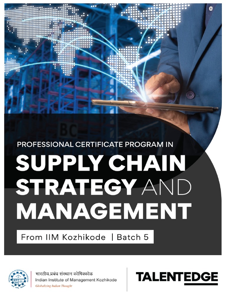 IIM Kozhikode Supply Chain Management Program | PDF | Supply Chain ...