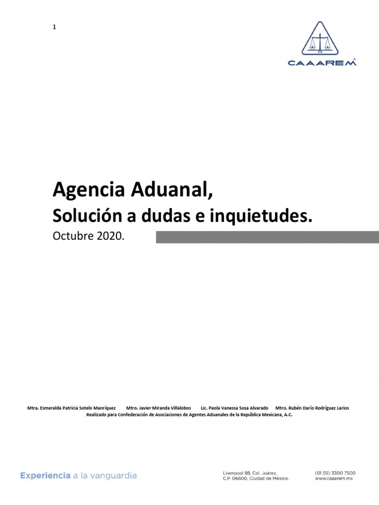 Solución A Dudas e Inquitudes. | PDF | aduana | Sociedad de ...