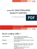 Kontrol Kualitas Sampel dan Peralatan oleh dr. Diah Nurpratami