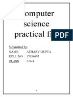 Computer science practical file records in SQL