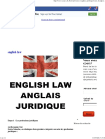 Cours d'anglais juridique