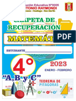 Carpeta Pedagógica Matemática - 2022