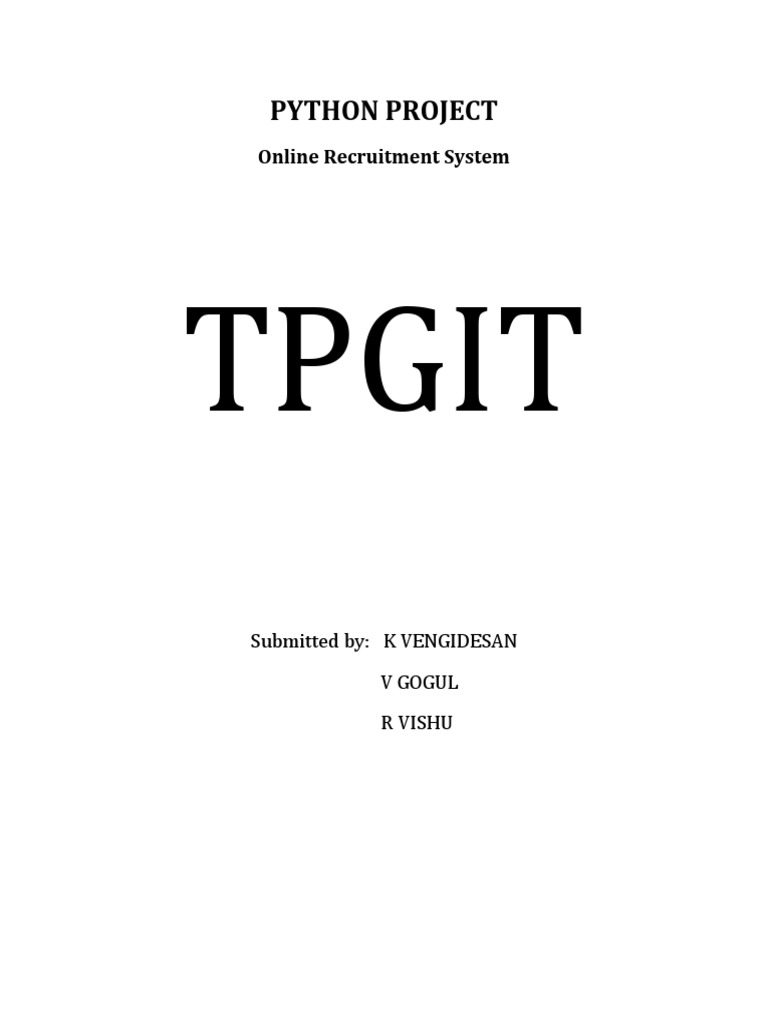 Python Project Download