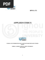 BPYG171 - Applied Ethics - Block 1 INTRO