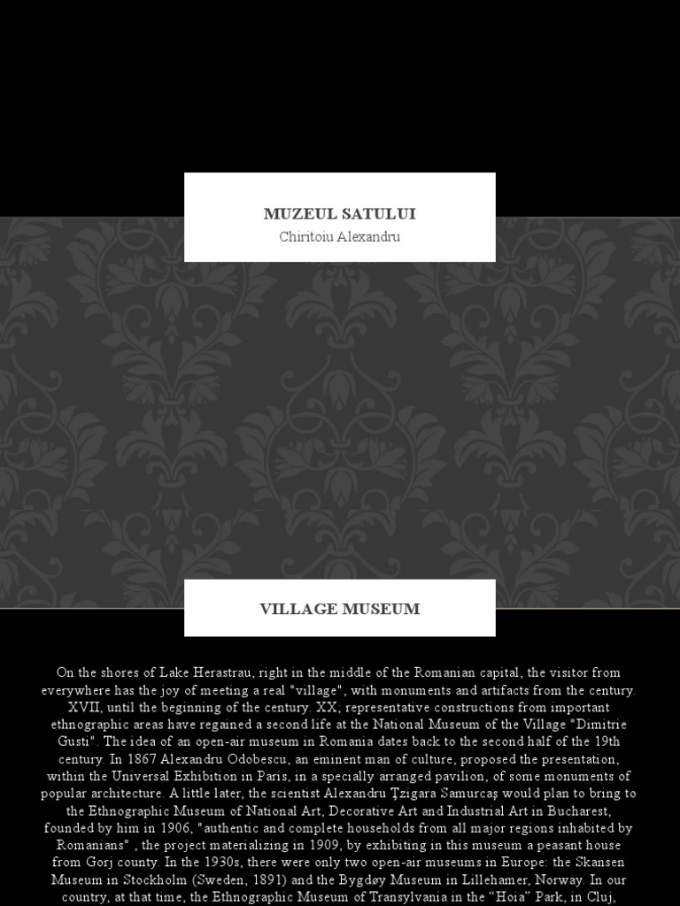 Muzeul Satului PDF Museum