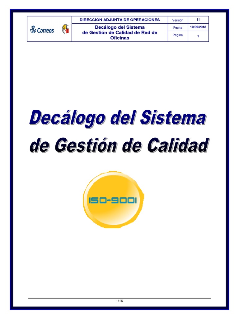 Guía del SGC para Oficinas | PDF | Sistema de manejo de calidad ...
