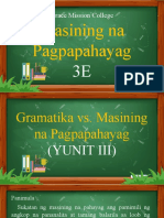 Masining Na Pagpapahayag Yunit 2