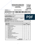 Programa de Asignatura de Derecho Procesal Penal