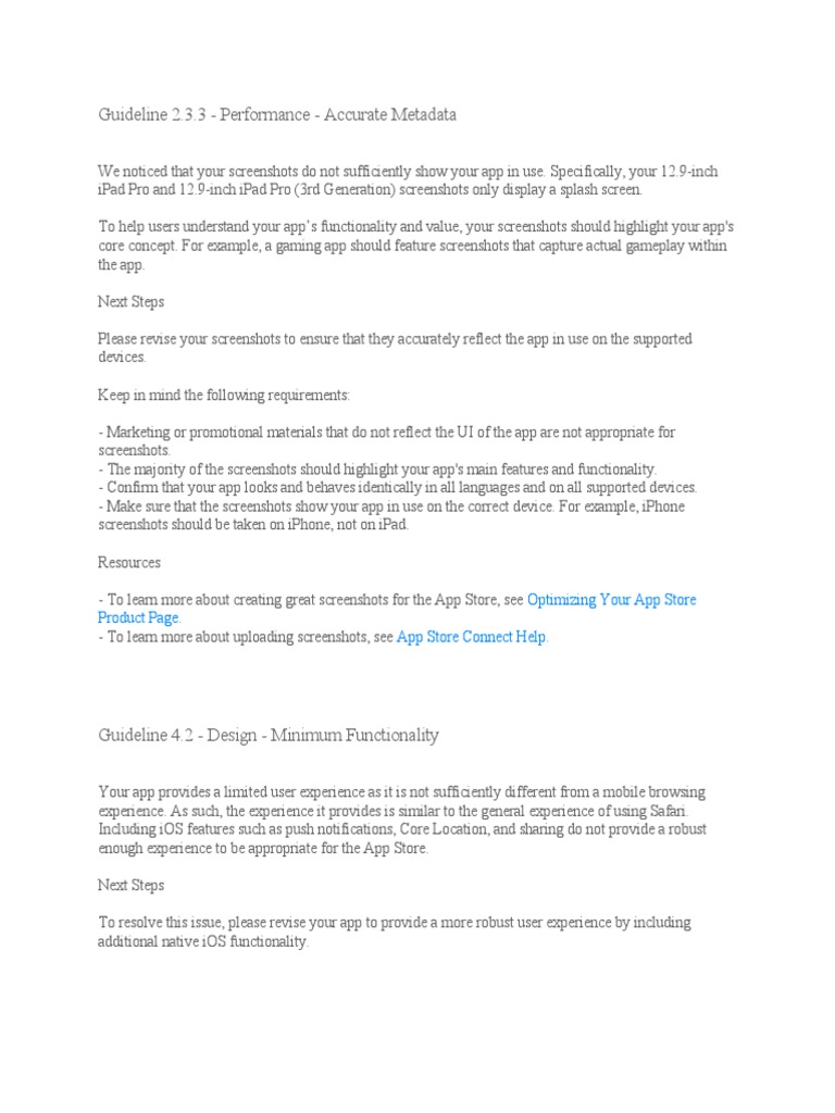 Ios app issues details pdf ios world wide web