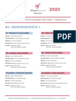 Información Cursos B1 Marzo 2023