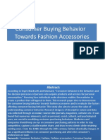 Consumer Buying Behavior Towards Fashion Accessories - PPTX (Conf.)