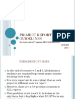 Project Report Guidelines 2011