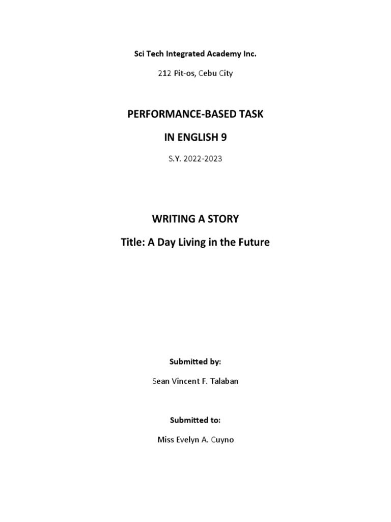 Sample Front Page | PDF