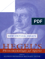 (New Critical Essays) Alfred Denker (Editor), Michael Vater (Editor) - Hegel's Phenomenology of Spirit - New Critical Essays-Humanity Books (2003)