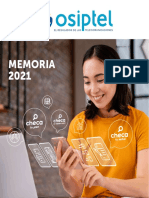 Memoria Institucional de Osiptel 2021