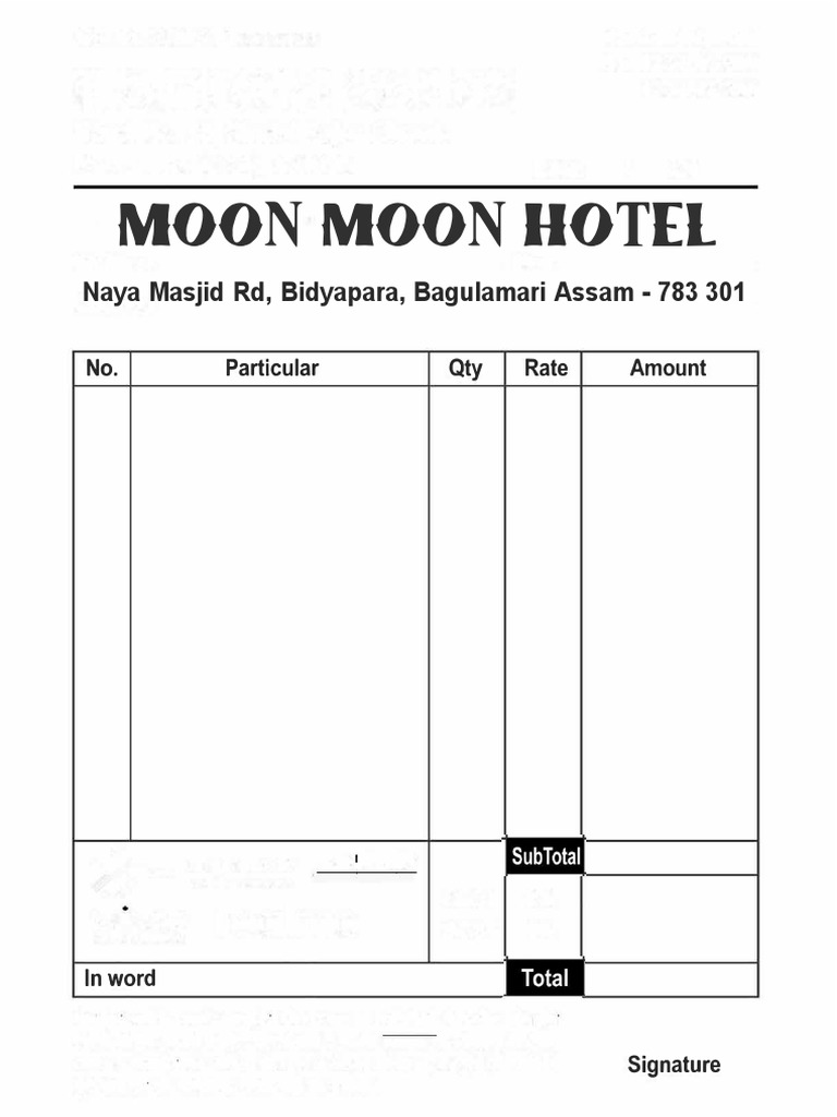 food-bill-pdf