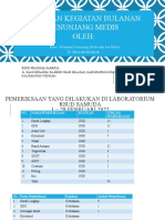 LAporan Bulanan KAsien Pelayanan Penunjang Februari 2022