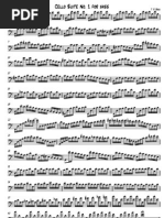 Download Cello Suite No 1 BWV 1007 transposed for Bass by PublicDomainSheets SN6207291 doc pdf