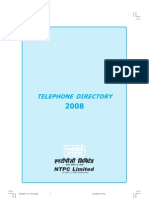 NTPC Telephone Directory 2008