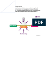 Endothermic Heat Reaction