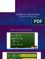 Radical Equations