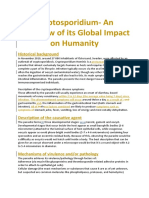 Cryptosporidium's Global Impact on Humanity