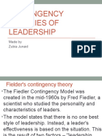 Contigency Theories of Leadership