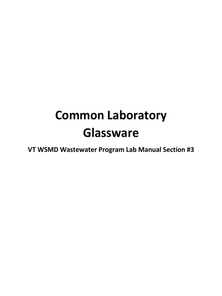Common Laboratory Glassware Guide | PDF