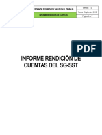 Informe rendición SG-SST