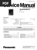 Panasonic SB Wak 860 GCP Service Manual