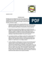 Comunicado Disidencias Farc Septiembre 2022