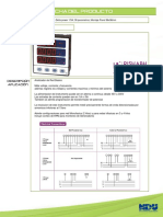 Analizador de Red Rish Delta Power 1/5A 38 Parametros Montaje Panel 96x96mm