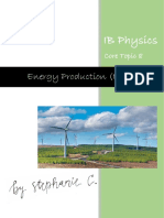 IB Physics Energy Production Notes