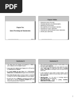 Chapter 2 - Query Processing and Optimization