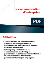 La Communication D'entreprise Cours 5