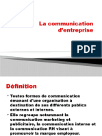 La Communication D'entreprise Cours 5