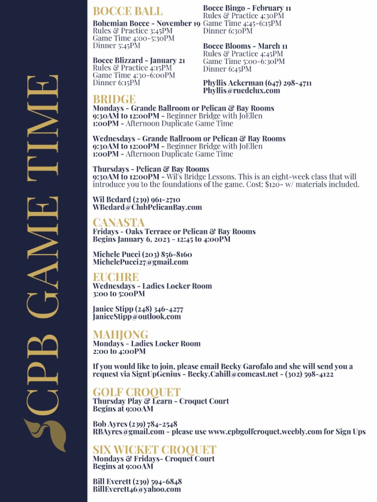 CPB Game Time | PDF