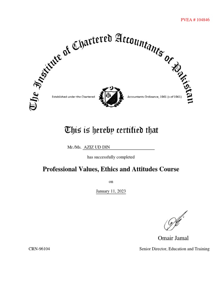 PVEA Certificate PDF PVEA Certificate PDF