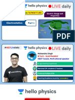 (HPL1) Electrostatics Elctric Charge and Force 12 Oct