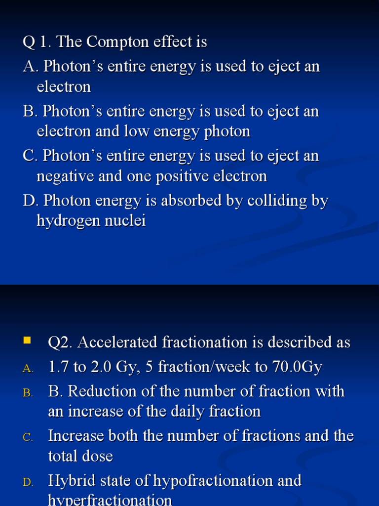 MCQ Maxillofacial Prosthodontic New PDF Radiation Therapy Dosimetry