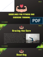 Guidelines For Fitness and Exercise Training