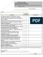 Formato de Inspección HERRAMIENTAS ELÉCTRICAS