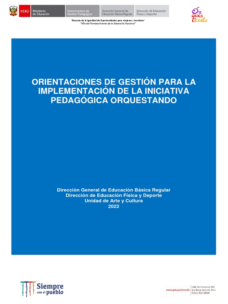 Orientaciones para La Implementacion de | PDF | Plan de estudios ...