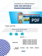 Estructura Del PIE - 2022