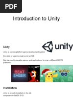 Introduction To Unity