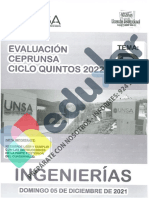 Examen de Admisión CEPREQUINTOS 2022