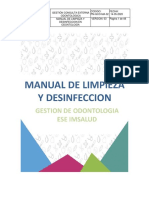 PM Gco Ma 02 Manual de Limpieza y Desinfeccion Odontologia